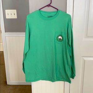 Teal long sleeve shirt